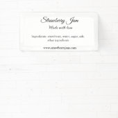 Homemade aardbei jam gemaakt met liefde voeg tekst spandoek (Insitu)