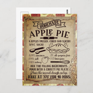 Homemade Apple Pie Recipe  Briefkaart
