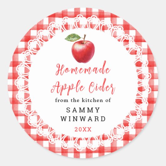 Homemade Applesauce Label (Voorkant)