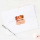 Homemade Apricot Jam Square Stickers (Enveloppe)