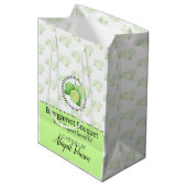 Homemade Artisan Bath & Body Packaging | Bergamot Medium Cadeauzakje (Voorkant Gekanteld)