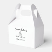 Homemade bakery add jouw tekst name custom bedankdoosjes (Achterkant)