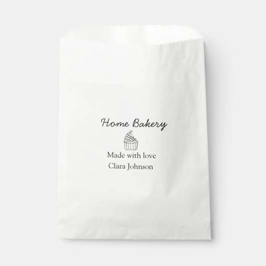 Homemade bakery add jouw tekst name custom bedankzakje (Voorkant)