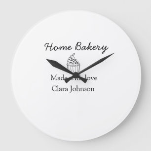 Homemade bakery add jouw tekst name custom grote klok