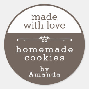 Homemade Bked Goods Cookies Ronde Sticker