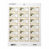 Homemade Bked Goods Holly and Berries Label (Full Sheet)