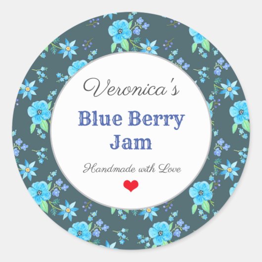 Homemade Bked Goods Preserve Jam Eigen label (Voorkant)