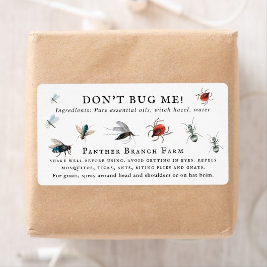 Homemade Bug Spray | Monogramlabel Etiket (Insitu)