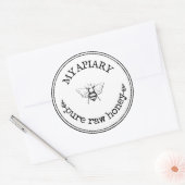 Homemade Bumblebee Farmhouse Round Labels (Envelop)