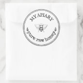 Homemade Bumblebee Farmhouse Round Labels (Tas)