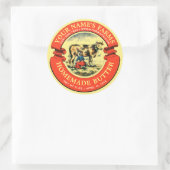 Homemade Butter Banner Label Sjabloon (Tas)