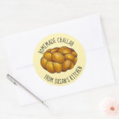 Homemade Challah gepersonaliseerd door Kitchen Ronde Sticker (Envelop)
