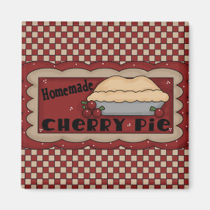Homemade Cherry Pie Magnet Magneet