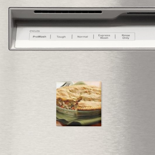 Homemade Chicken Pot Pie Magnet Magneet (Insitu (Vaatwasser))