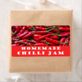 Homemade chili jam label (Insitu)