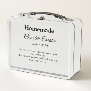 Homemade chocolade koekjes gemaakt met liefde voeg