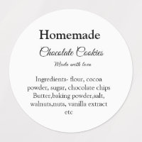 Homemade chocolade koekjes gemaakt met liefde voeg