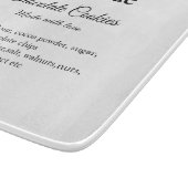 Homemade chocolade koekjes gemaakt met liefde voeg snijplank (Hoek)