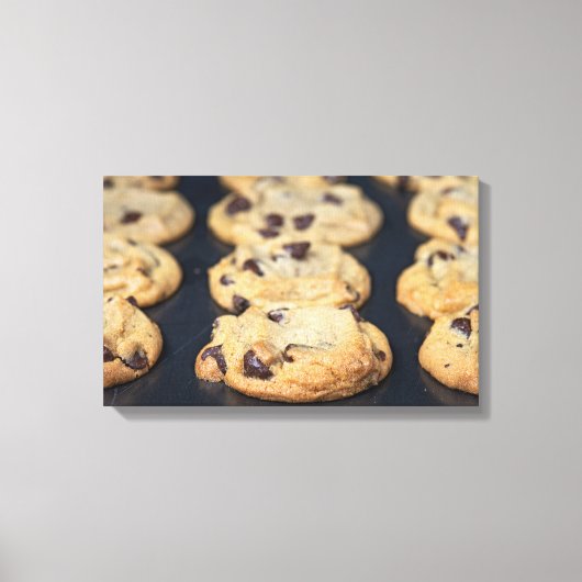 homemade Chocolate Chip Cookies Canvas Afdruk (Voorkant)