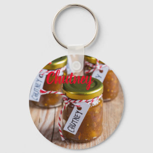 Homemade Chutney uienananananas cadeau Sleutelhanger