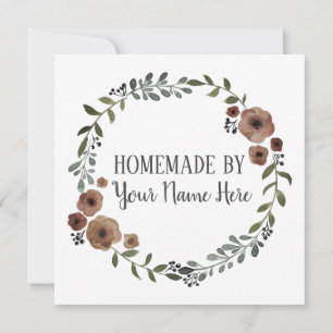 Homemade Cookie Cake  Craft Floral Wreater Kaart