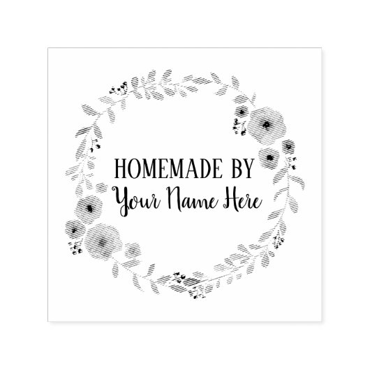 Homemade Cookie Cake  Craft Floral Wreater Zelfinktende Stempel (Design)