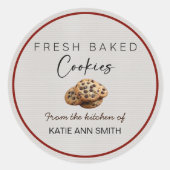 Homemade Cookies Bakery Labels Packaging Stickers (Devant)
