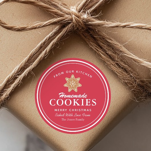 Homemade Cookies Gingerbrood Ronde Sticker