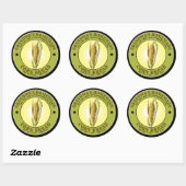  Homemade Corn Bread Sjabloon Ronde Sticker (Vel)
