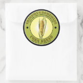  Homemade Corn Bread Sjabloon Ronde Sticker (Tas)