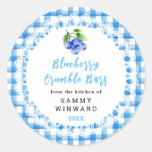 Homemade Crumble Bars Label (Voorkant)