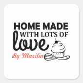 Homemade Cupcakes Classic Round Sticker (Voorkant)