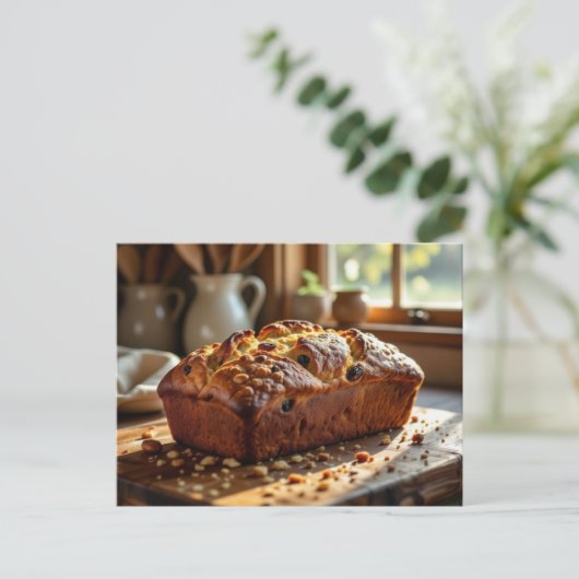 Homemade Date Nut Bread Recipe Briefkaart (Staand voorkant)