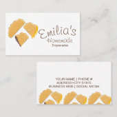 Homemade Empanadas Business Hand Drawn Logo Visitekaartje (Voorkant / Achterkant)