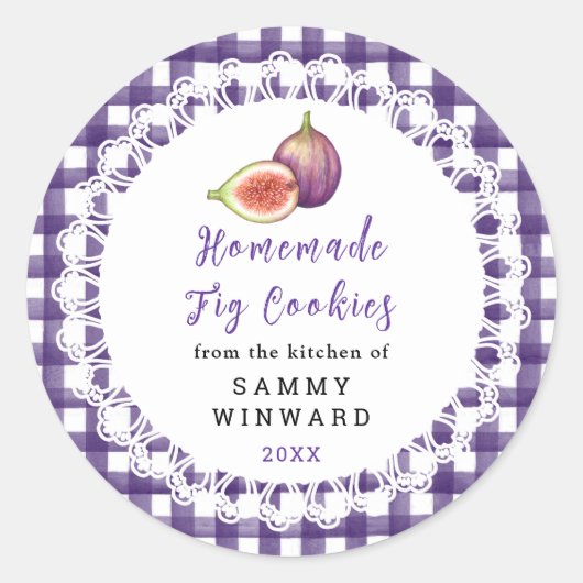 Homemade Fig Cookies Label (Voorkant)