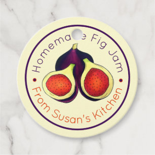 Homemade fig Jam Jelly behoudt figuren in de vorm  Bedankjes Labels