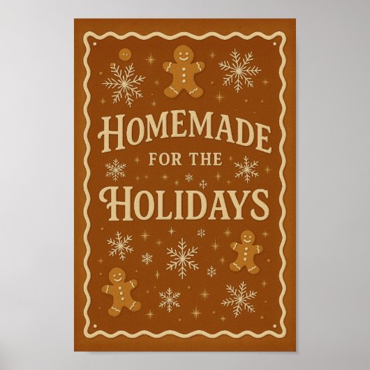 Homemade for the Holidays Poster | Gingerbread  (Voorkant)