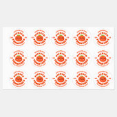 Homemade gebeitelde tomaten labels (Vel)