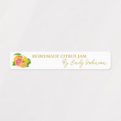 Homemade Gemengde Citrus Jam Dunne Verzegeling Lab Labels (Design 2)