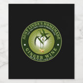  Homemade Ginger Wine Label Sjabloon Wijn Etiket (Enkel label)