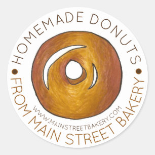 Homemade Glazed Donuts Doughnuts made with Love by Ronde Sticker
