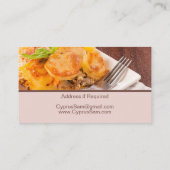 Homemade Greek Food Restaurant Delivery Visitekaartje (Achterkant)