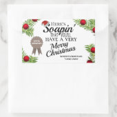 Homemade Holiday Soap Speciaal Rechthoekige Sticker (Tas)