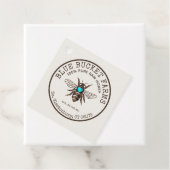 Homemade Honey Bee Jar Neck Label (In situ)