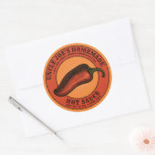 Homemade Hot Sauce Jalapeno Label Sjabloon (Envelop)