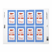 Homemade Hot Sauce Label Chili Pepper Blue Custom (Full Sheet)