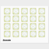 Homemade Jam Canning Label |Lemon Pattern (Vel)