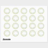 Homemade Jam Canning Label |Lemon Pattern (Vel)