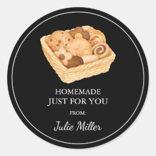 Homemade just for you cookies label