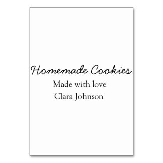 Homemade-kokers voegen jouw tekst-naam toe, aangep kaart